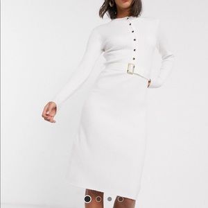 ASOS Ribbed Knit Button Up Dress